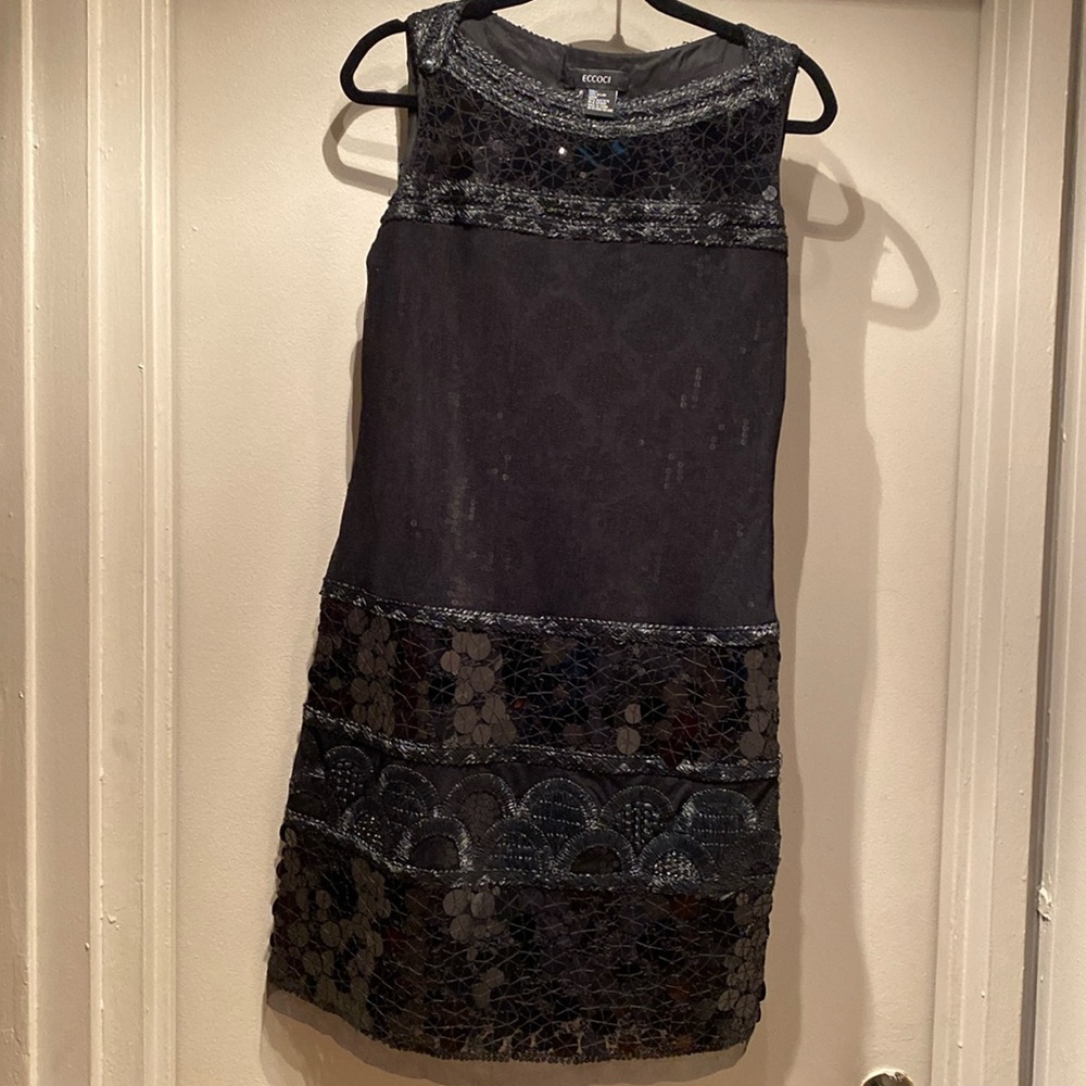 Uniquely unusual little black dress